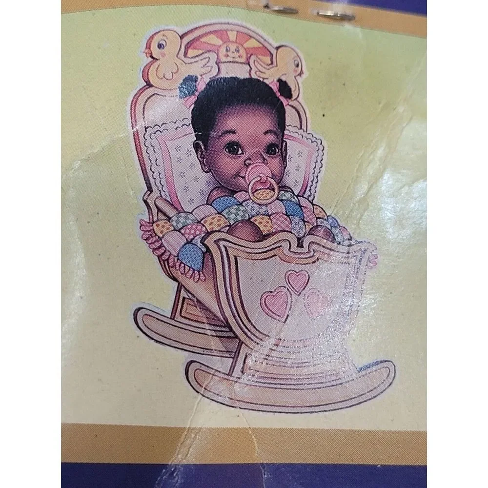 vintage baby shower cutouts african american black baby 1993 beistle creations